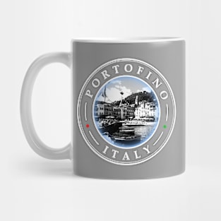 Portofino Italy - circular design Mug